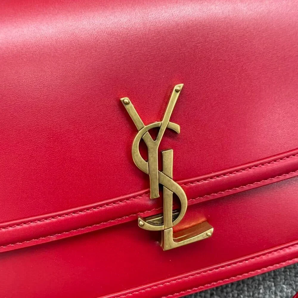 100% Authentic Yves Saint Laurent Leather Shoulder Bag - Picture 7 of 16